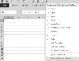 Gambar 1 Letak Posisi quick access toolbar di ribbon 300x232 - Gambar 1 - Letak Posisi quick access toolbar di ribbon