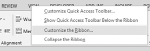gambar 1 Memilih customize the ribbon 300x103 - gambar 1 Memilih customize the ribbon